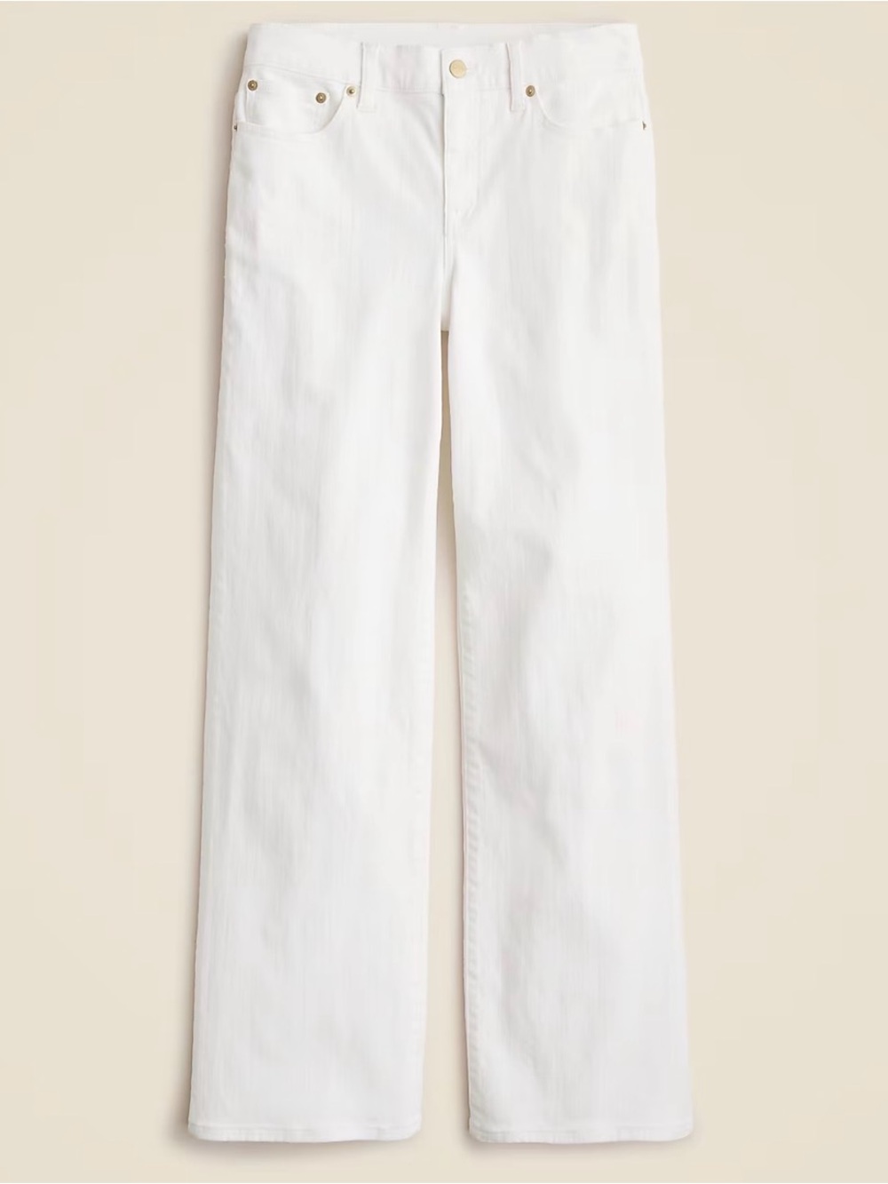J Crew ‘96 Lower Rise Slim Wide Leg White Jeans Size 28 Womens